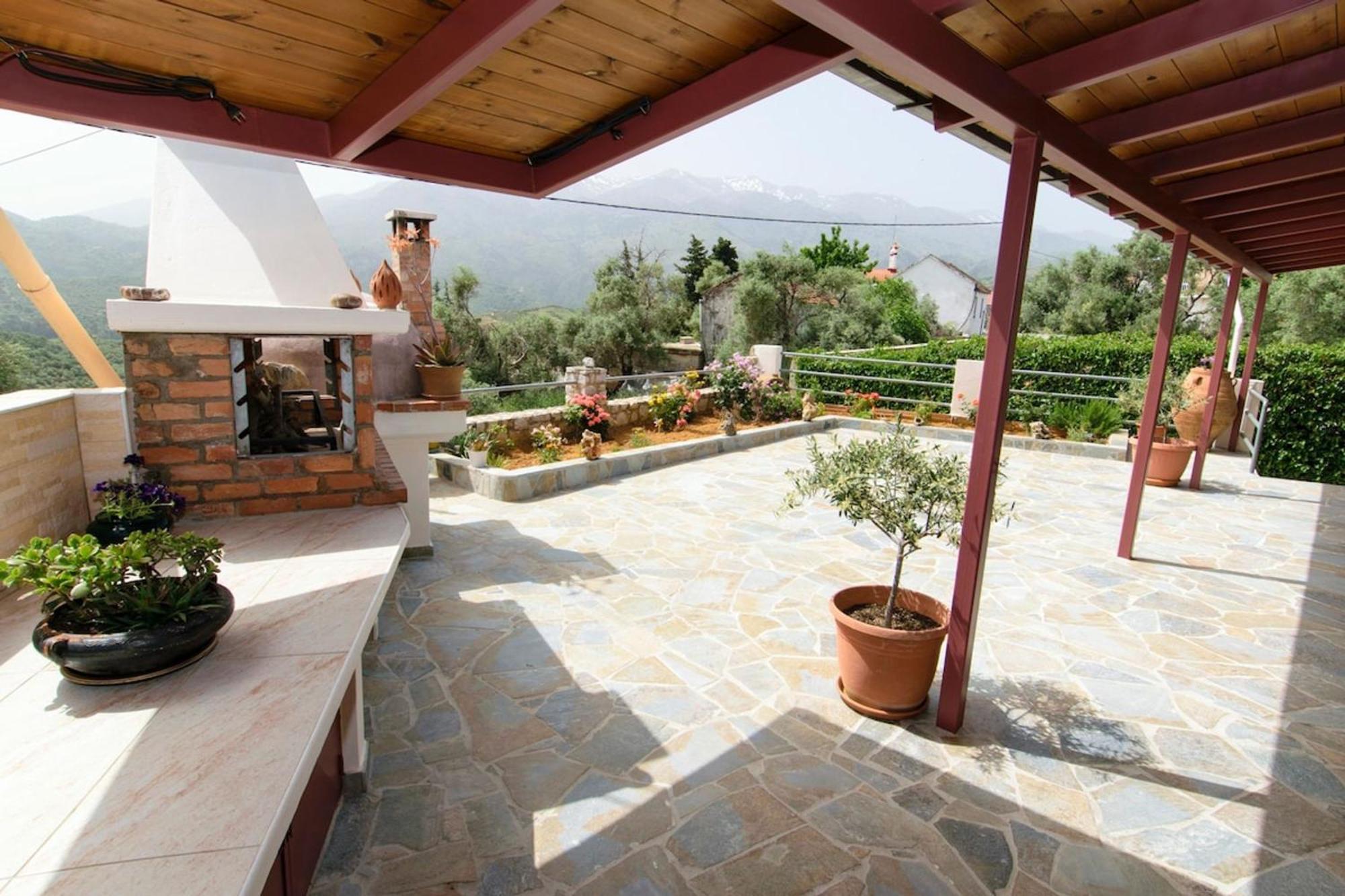 Aoria Traditional House With Stuning Mountain View Loulos Exteriör bild